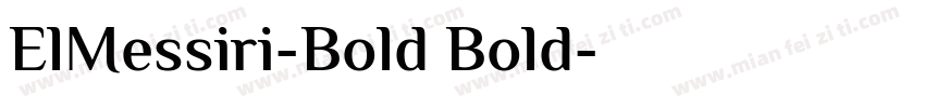 ElMessiri-Bold Bold字体转换